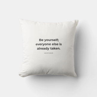 Soyez vous-même - Coussin de citation de Wilde