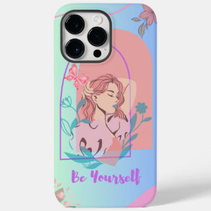 Soyez vous-même, illustration femme iPhone / coque