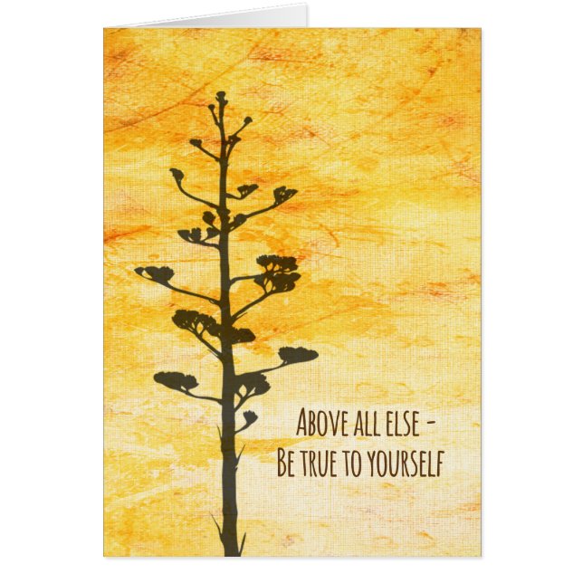 Soyez vrai à vous-même (Devant)