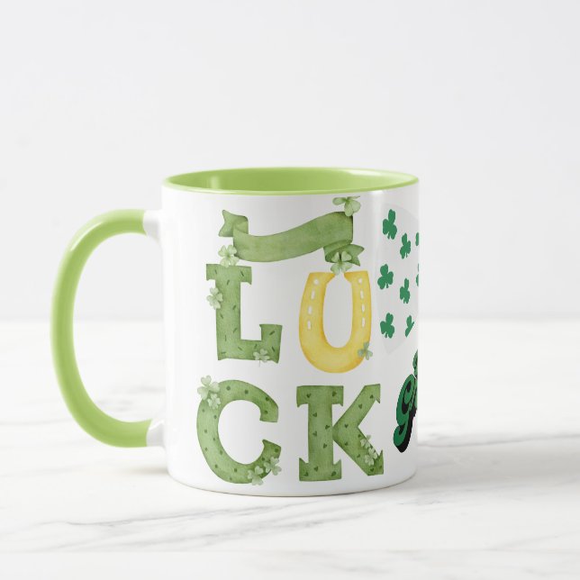 Soyons verts" Chance Mug de la Saint-Patrick (Gauche)