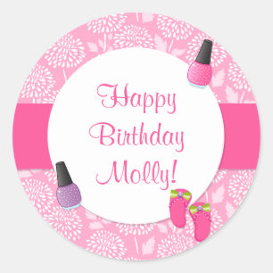 Spa Anniversaire Fête Favoriser Sticker