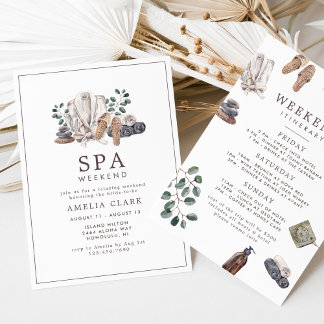 Spa Bachelorette Weekend Invitation
