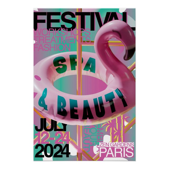 SPA & Beauty Festival Paris Affiche (Devant)