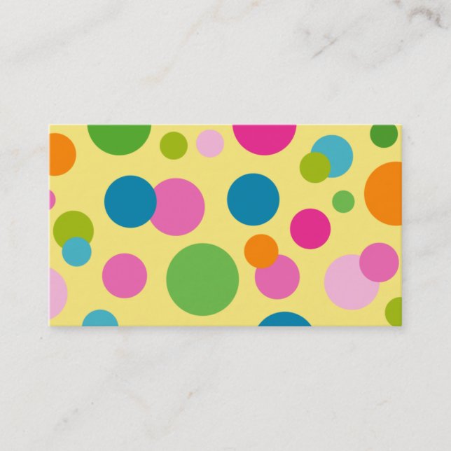 Spa - carte de visite de cercles de couleur de (Devant)