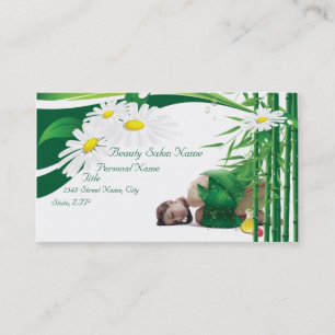 Spa, carte de visite de salon de beauté de massage