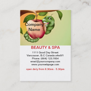 Spa de beauté Apple Carte de visite de salon