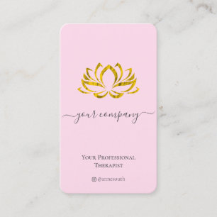 Spa de code QR Lotus Carte de visite