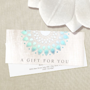 Spa floral Turquoise Lotus Certificat cadeau