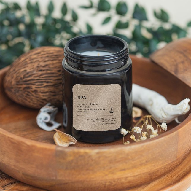 Spa Kraft Ingrédients papier Étiquette de produit (Spa Kraft Paper Ingredients Product Label
#craftpaper #stickercraft #beautylabel)