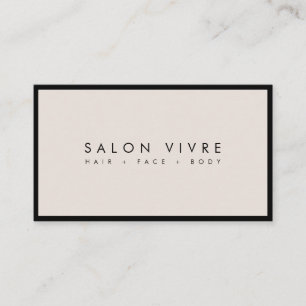 Spa moderne ou salon minimaliste Carte de visite 