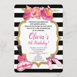 Spa ou invitation à l'anniversaire de maquillage