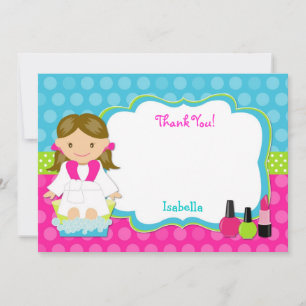 Spa Party Merci cartes de notes