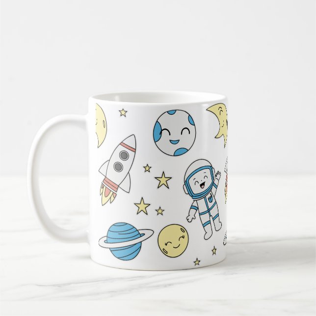 Space Adventure Dessin sur Mug (Gauche)