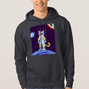 SPACE CAT MENS drôle Sweatshirt à capuchon sweat -