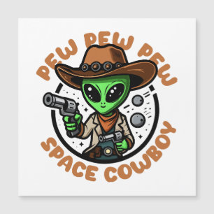 Space Cowboy Funny Alien