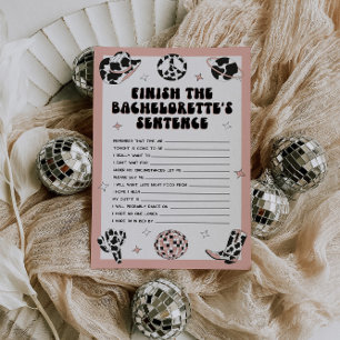 Space Cowgirl Bachelorette Jeu Fin de phrase