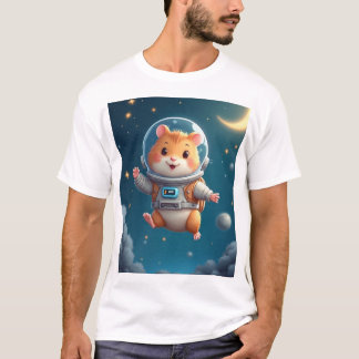 Space Explorer - Cute Gerbil Astronaut T-Shirt