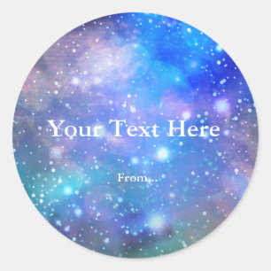 Space Galaxy Anniversaire Fête Favoriser Sticker É