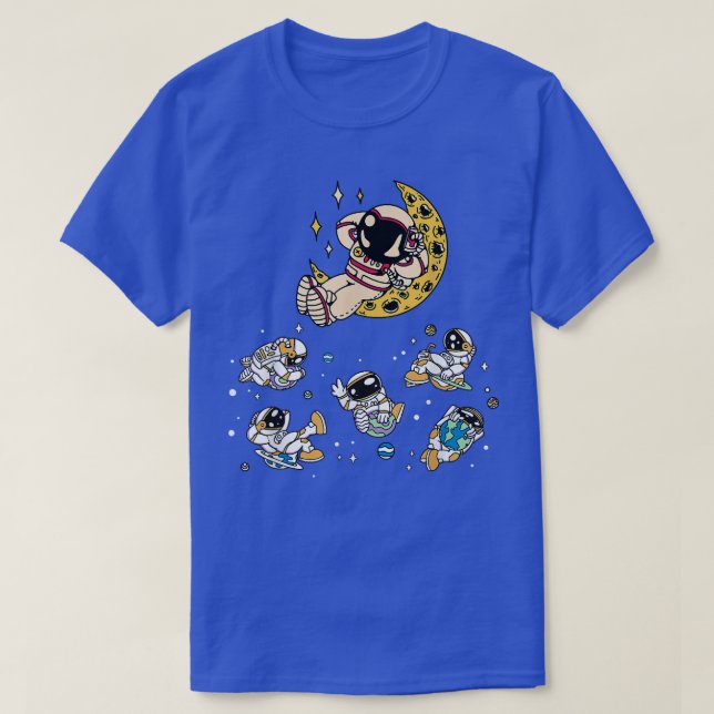 Space Galaxy Astronaut T-Shirt (Design devant)
