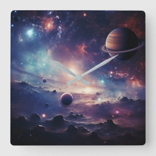 Space Galaxy Symphony Horloge murale