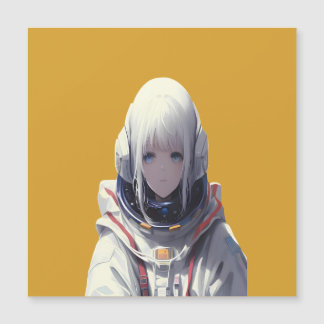 Space Girl Art Print - Cosmic Adventure