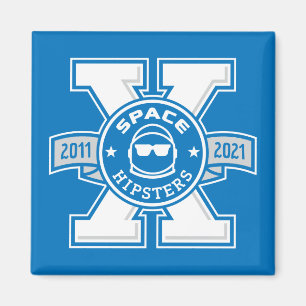 Space Hipsters® X Logo 2" Magnet