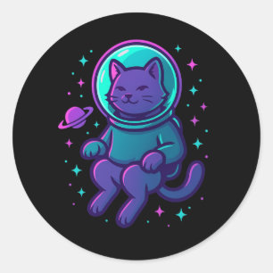 Space Kitty 2099 – Autocollant Chat Astronaute