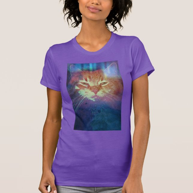 Space Kitty dit lire mes yeux T-shirt féminin (Devant)