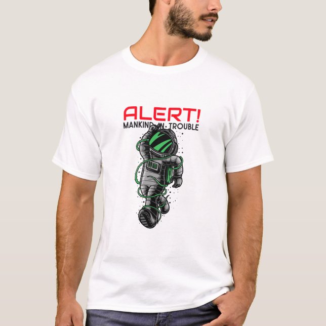 Space Man T-shirt design (Devant)