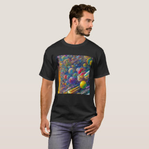 Space Race hommes noir T-shirt