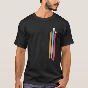 Space Racing Stripes Hommes T-shirt drôle