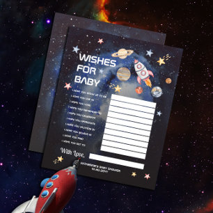 Space Rocket Planets Baby shower Wives for Baby