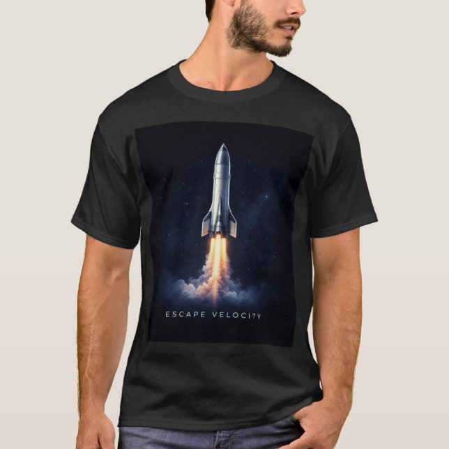 Space T-Shirt with Inspirational Quote (Devant)