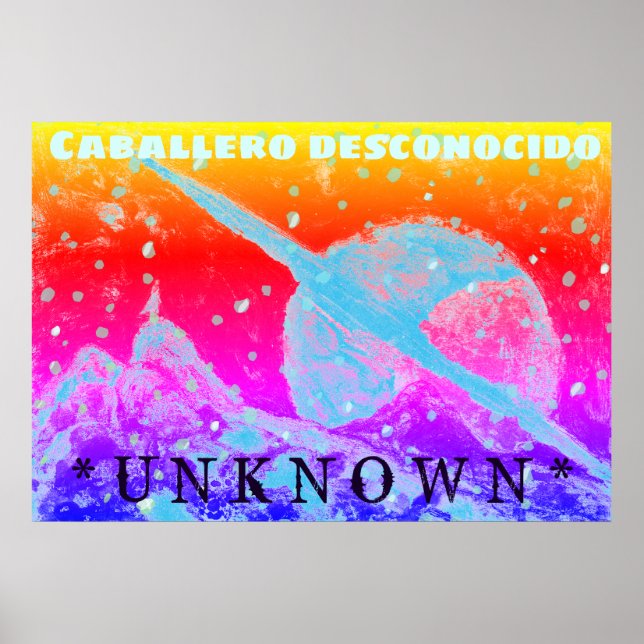 Space Wanderer Unknown Movie Poster Art Print (Devant)