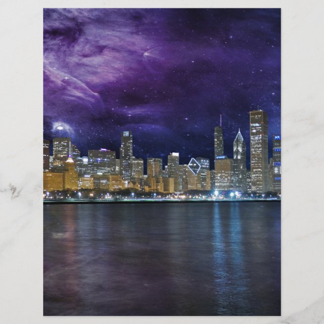 Spacey Chicago Skyline (Devant)