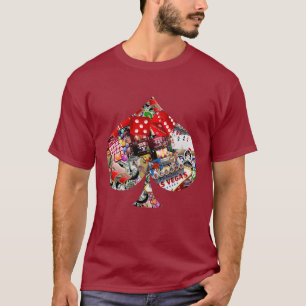 Spade - Las Vegas Jouer Carte forme T-shirt