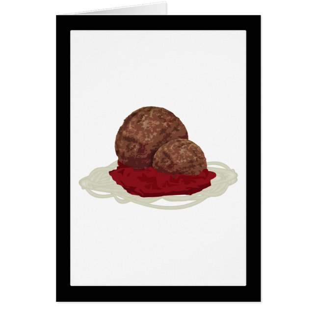 Spaghetti Et Boulettes De Viande Avec Sauce (Devant)