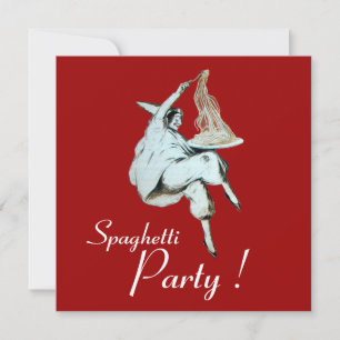 SPAGHETTI PARTY, ITALIEN KITCHEN Diner Invitation