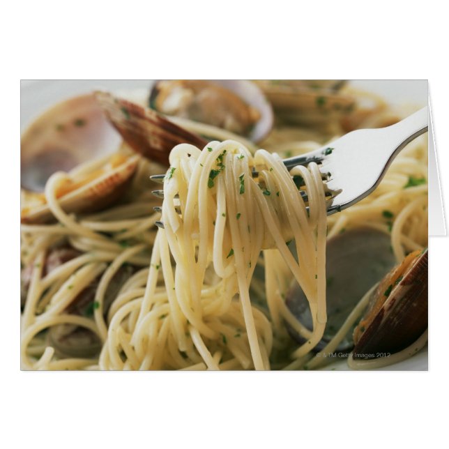 Spaghetti Vongole Bianco (Devant horizontal)