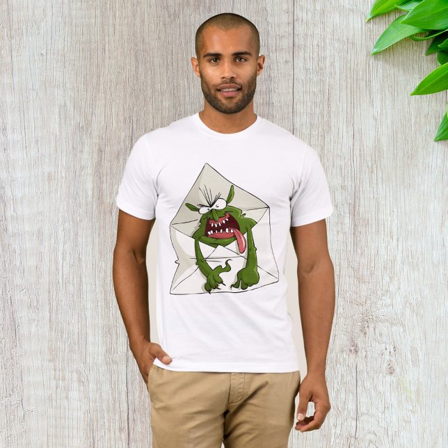 Spam Dans Une Enveloppe Vert Monster Mens T-Shirt (Créateur téléchargé)
