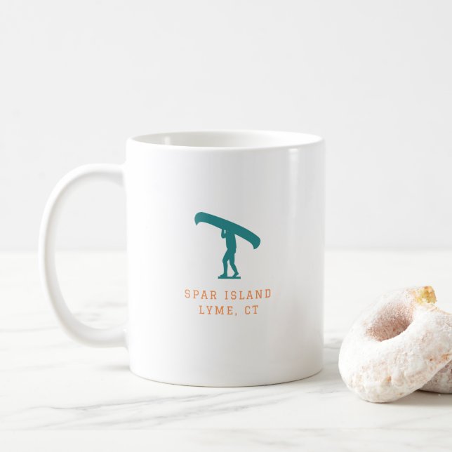 Spar Island Canoe Coffee Mug 15 oz (Avec donut)