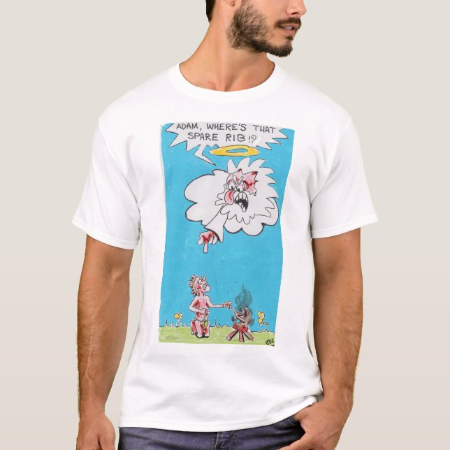 'Spare Rib' Humorous Gender t-shirt (Devant)