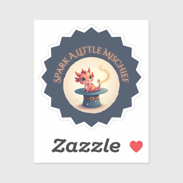 Spark a Little Mischief - Sticker Dragon Magique (Feuille)