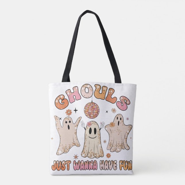 Sparkle Funny Ghouls Sac fourre-tout d'Halloween (Dos)