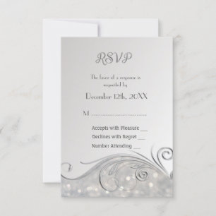 Sparkle Silver RSVP 25e anniversaire