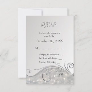 Sparkle Silver RSVP 25e anniversaire
