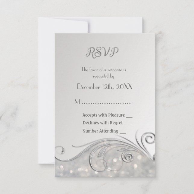 Sparkle Silver RSVP 25e anniversaire (Devant)