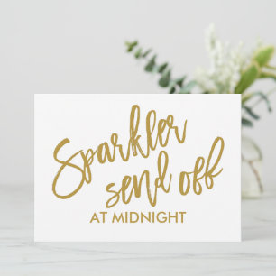 Sparkler 5X7 Sparkler Send Off Sign - COULEUR MODI