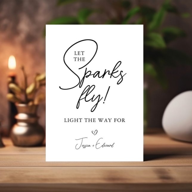 Sparkler Envoyer Laisser Les Étincelles Voler Noir (Créateur téléchargé)