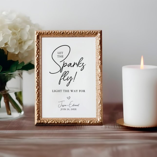 Sparkler Envoyer Laisser Les Étincelles Voler Noir (Créateur téléchargé)